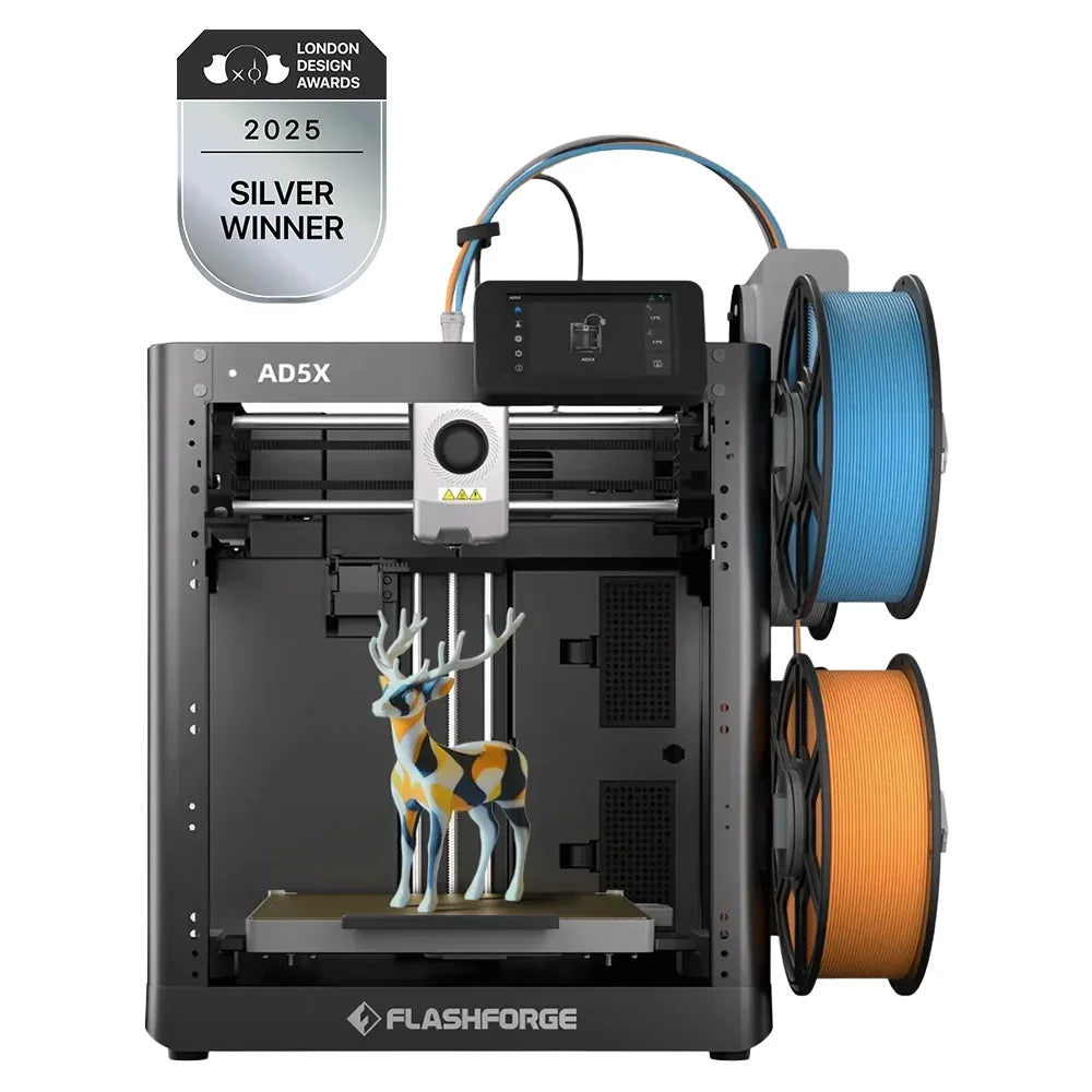 AD5X 3D Printer, Multi-Color Printer for Beginners Home DIY, 1Count, 8.7 X 8.7 X 8.7"