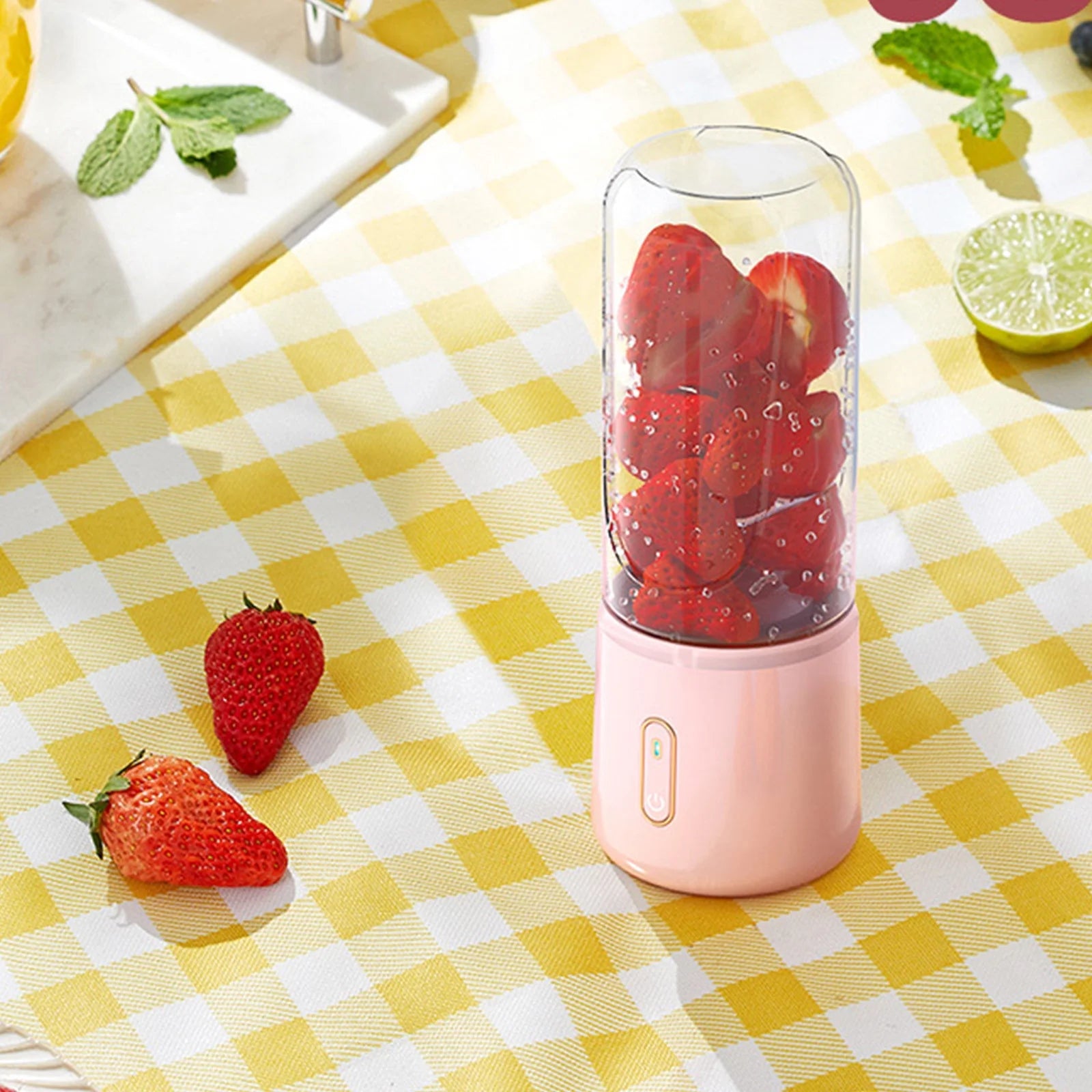 Home Essentials Kitchen Small Appliances Portable Blenders , Blenders for Shakes And, Fruit Juicer USB Rechargeable with 6 Blades, Handheld Blenders for Sports Travel and Outdoors Clearance