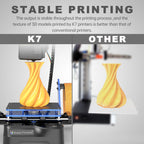 K7 3D Printer High Precision Desktop Mini 3D Printing Machine for Kids Teens Beginners Student, Print Size 100X100X100Mm