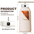 Portable Clothes Dryer,600W Mini Laundry Dryers with Remote Control, Small Compact Foldable Electric Drying Machine with Dry Bag for Travel,Rv, Home,Apartment