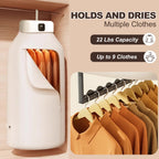 Portable Clothes Dryer,600W Mini Laundry Dryers with Remote Control, Small Compact Foldable Electric Drying Machine with Dry Bag for Travel,Rv, Home,Apartment
