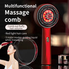 Electric Vibration Massage Comb Red Light Therapy Hair Growth Massage Scalp Brush anti Hair Loss Liquid Oil Applicator Hair Care