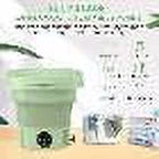 Mini Washing Machine, Folding Portable Sterilization Drying Laundry Machine-Purple