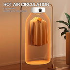 Portable Clothes Dryer,600W Mini Laundry Dryers with Remote Control, Small Compact Foldable Electric Drying Machine with Dry Bag for Travel,Rv, Home,Apartment