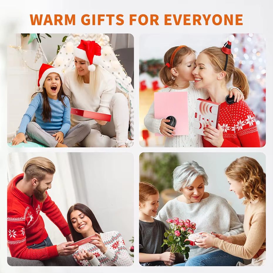 Magnetic Hand Warmers Rechargeable 2 Pack Electric Handwarmers Fast Heating 3-Settings Portable Heater Travel Essentials