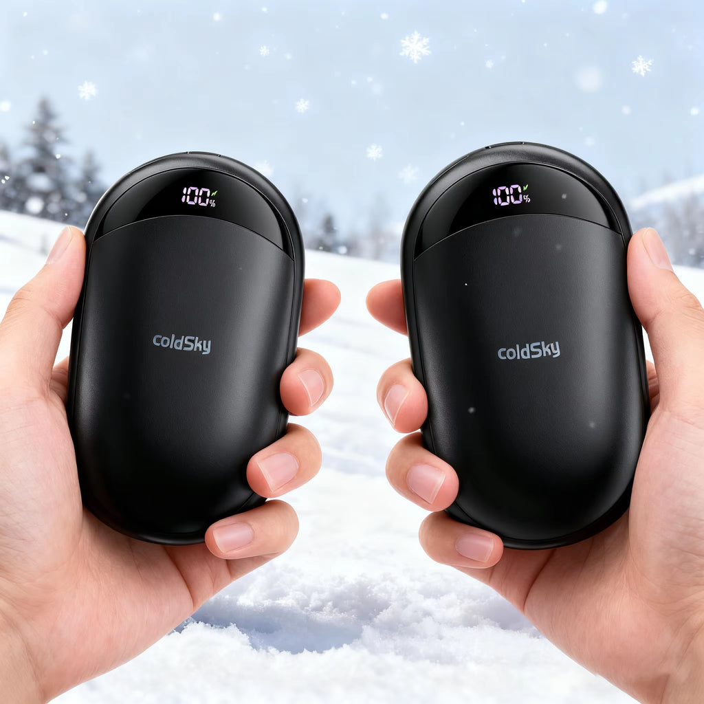 Magnetic Hand Warmers Rechargeable 2 Pack Electric Handwarmers Fast Heating 3-Settings Portable Heater Travel Essentials