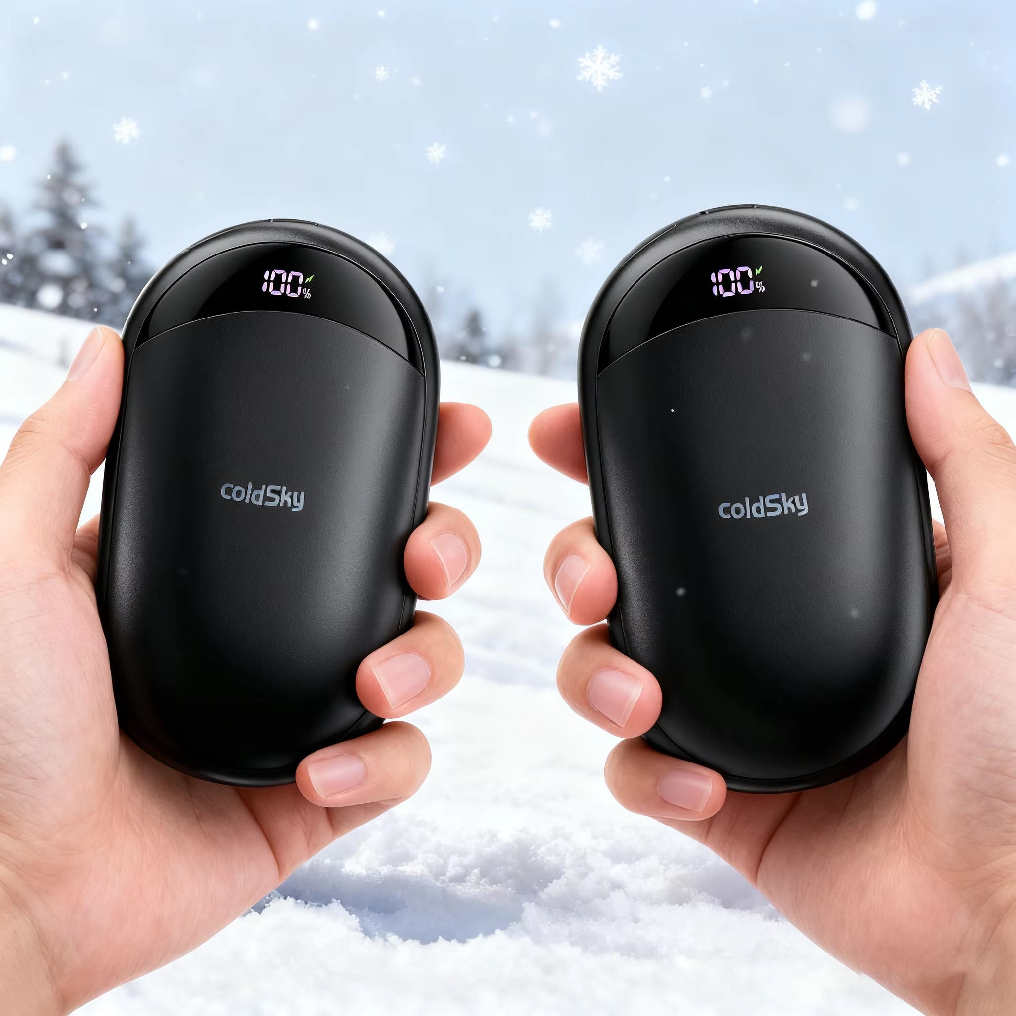 Magnetic Hand Warmers Rechargeable 2 Pack Electric Handwarmers Fast Heating 3-Settings Portable Heater Travel Essentials