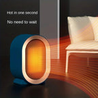 Space Heaters for Small Room, 1200W with Thermostat, Overheating & 45°Tip-Over Protection for Office Home, Green